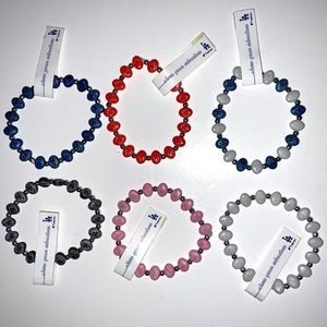 NWT lot of‎ 6 Los Angeles Dodgers MLB TRRTLZ Friendship Bracelets Various Colors